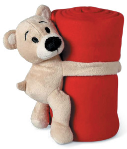 PELUCHE PLAID ROUGE