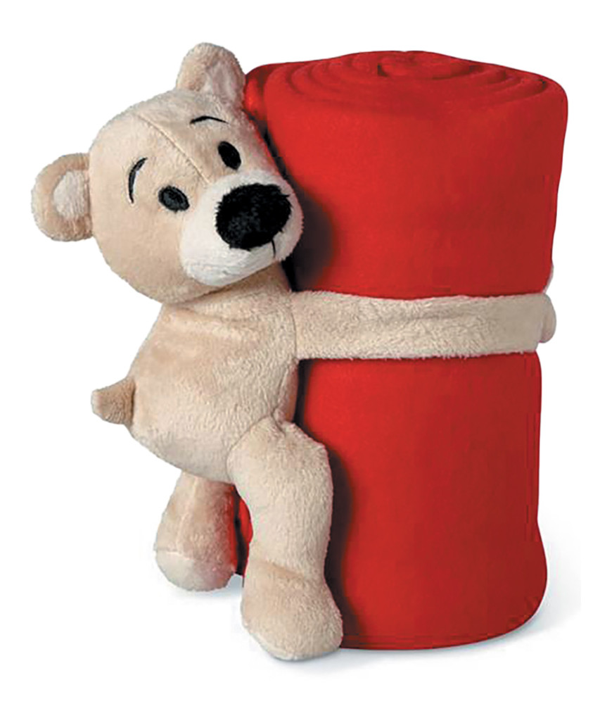 PELUCHE PLAID ROUGE