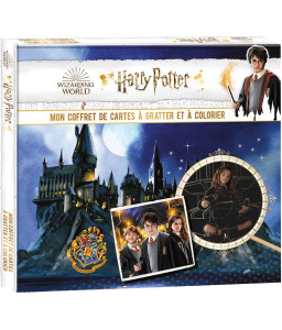 Mon coffret cartes à gratter et à colorier Harry Potter